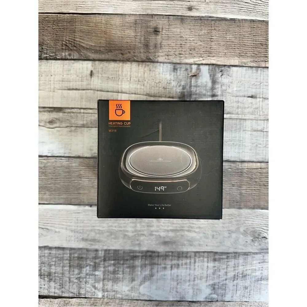NIB Black Mug Warmer for Glass, Metal, Plastic, Ceramic Cups